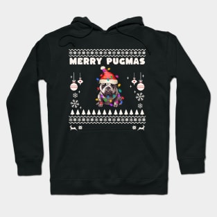 Merry Pugmas Ugly Christmas Sweater Hoodie